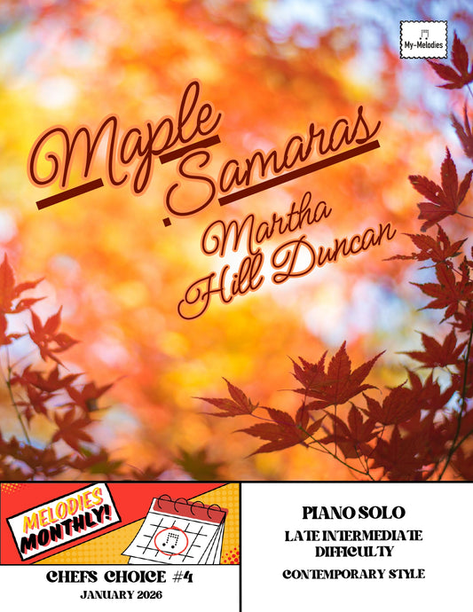 Maple Samaras | Contemporary Piece for Solo Piano (Late Intermediate)