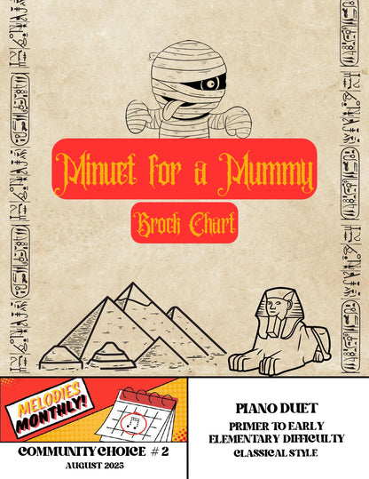 Minuet for a Mummy | Classical Halloween Duet for Student and Teacher (Primer)