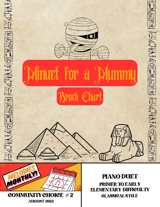 Minuet for a Mummy | Classical Halloween Duet for Student and Teacher (Primer)