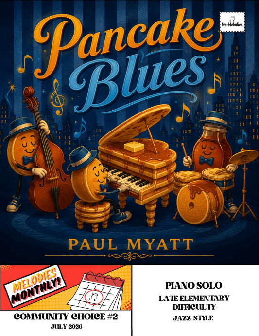 Pancake Blues | Jazz Piece for Solo Piano (Late Elementary)