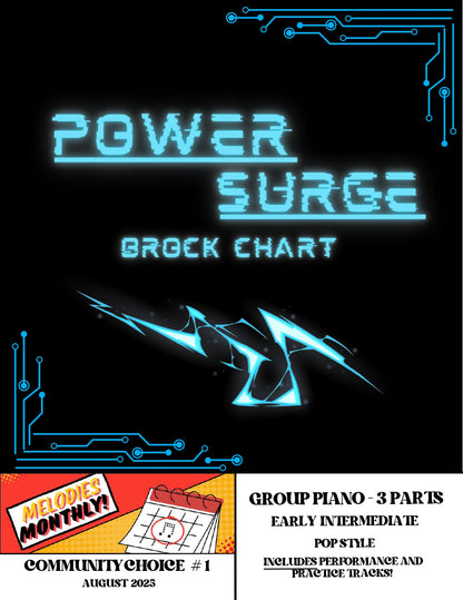 Power Surge | Pop Piece for 3-Part Piano Ensemble (Early Intermediate)