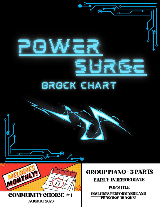 Power Surge | Pop Piece for 3-Part Piano Ensemble (Early Intermediate)