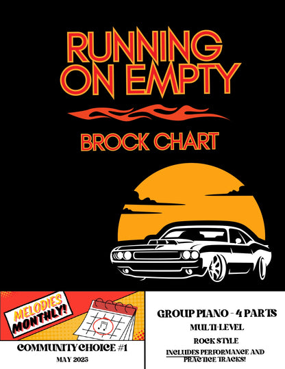 Running on Empty | Rock Piece for 4-Part Piano Ensemble (Multi-Level)
