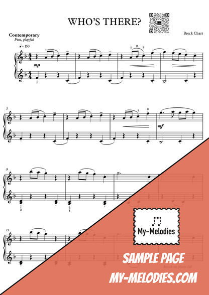 Who's There? | Contemporary Piece for Solo Piano (Late Elementary)