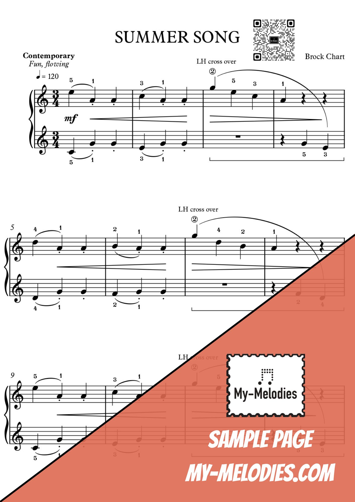 Summer Song | Contemporary Piece for Solo Piano (Elementary)