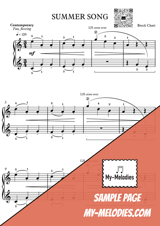 Summer Song | Contemporary Piece for Solo Piano (Elementary)