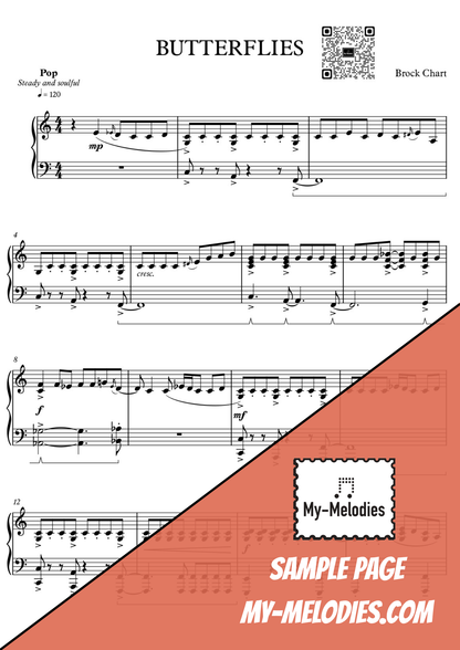 Butterflies | Pop Piece for Solo Piano (Early Intermediate)