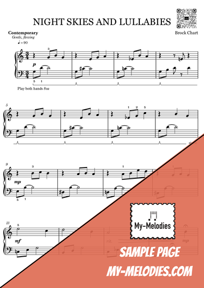 Night Skies and Lullabies | Contemporary Piece for Solo Piano (Late Elementary)
