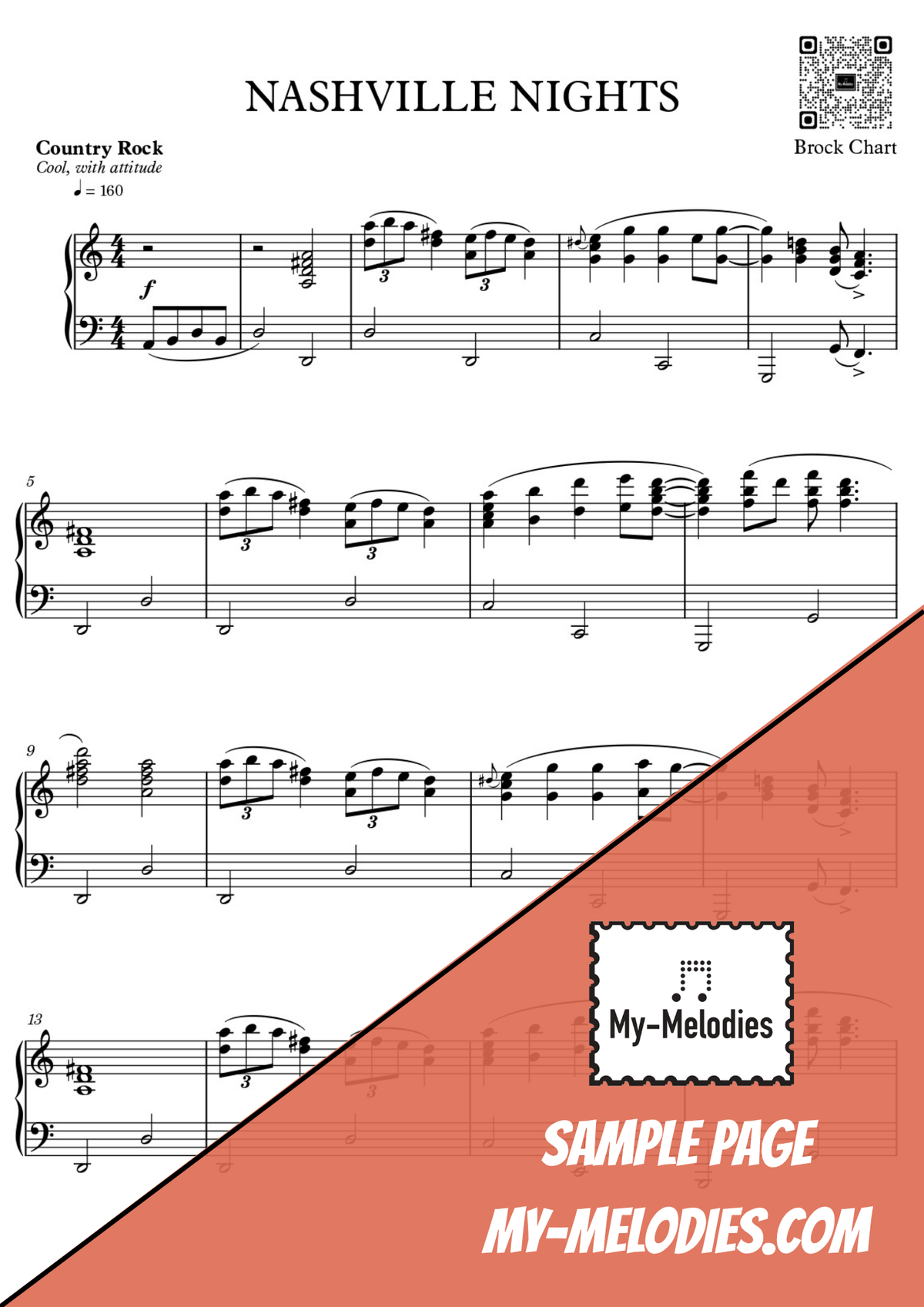 Nashville Nights | Country Rock Piece for Solo Piano (Intermediate)