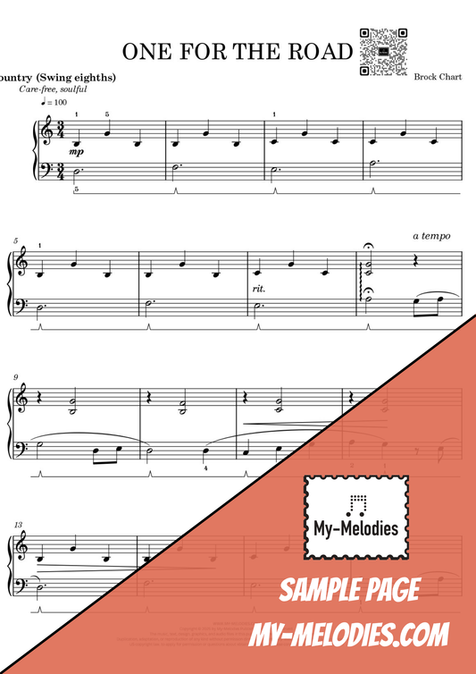 One for the Road | Country Piece for Solo Piano (Late Elementary)