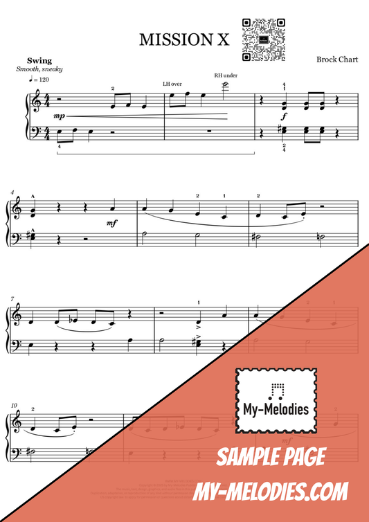 Mission X | Jazz Piece for Solo Piano (Late Elementary)