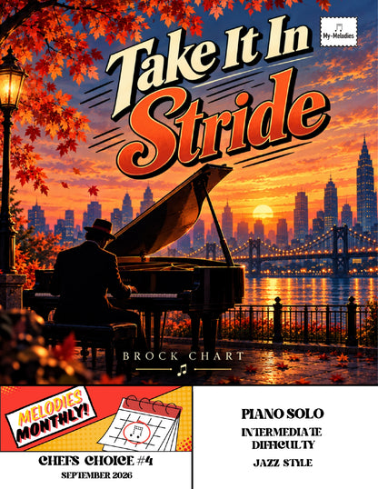 Take It In Stride | Jazz Piece for Solo Piano (Intermediate)