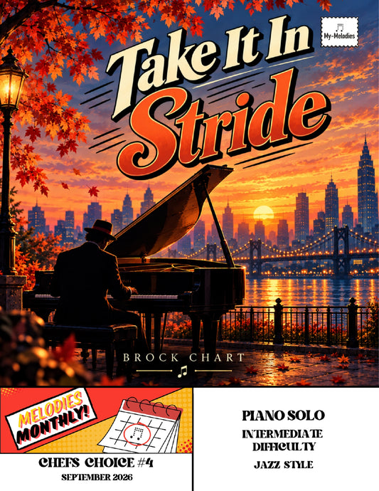 Take It In Stride | Jazz Piece for Solo Piano (Intermediate)