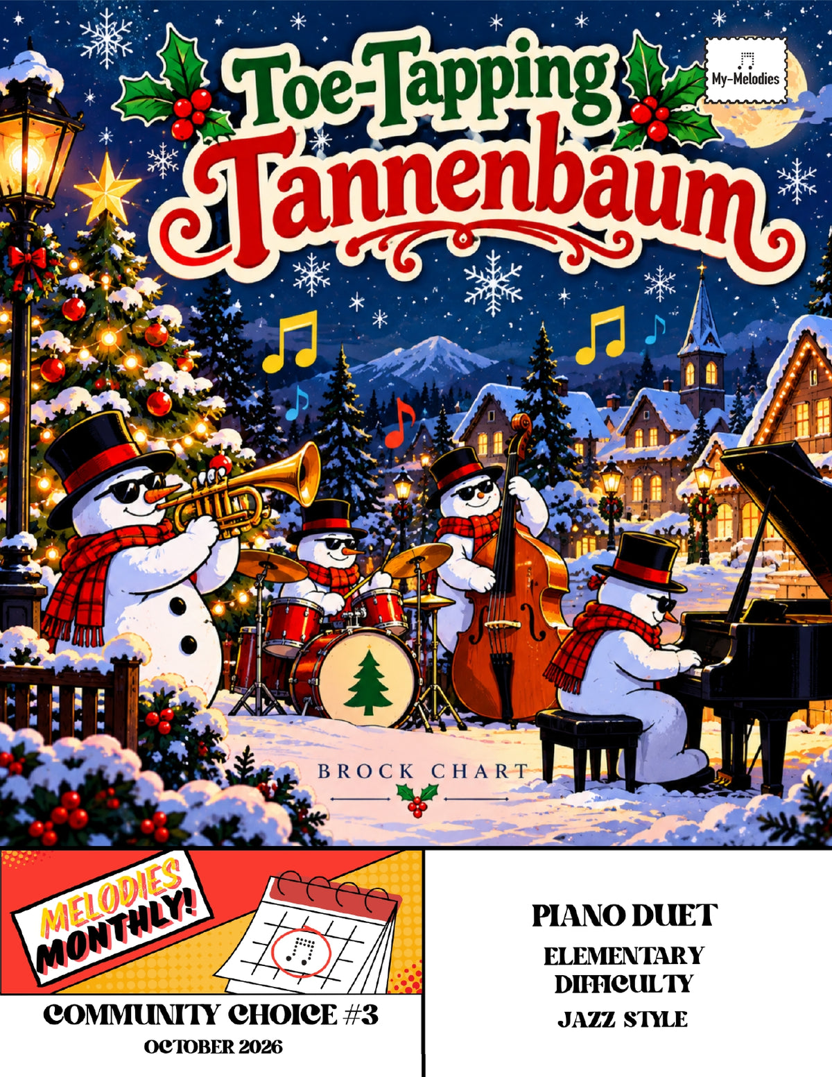 Toe-Tapping Tannenbaum | Duet for Student and Teacher in a Jazz Style (Elementary)