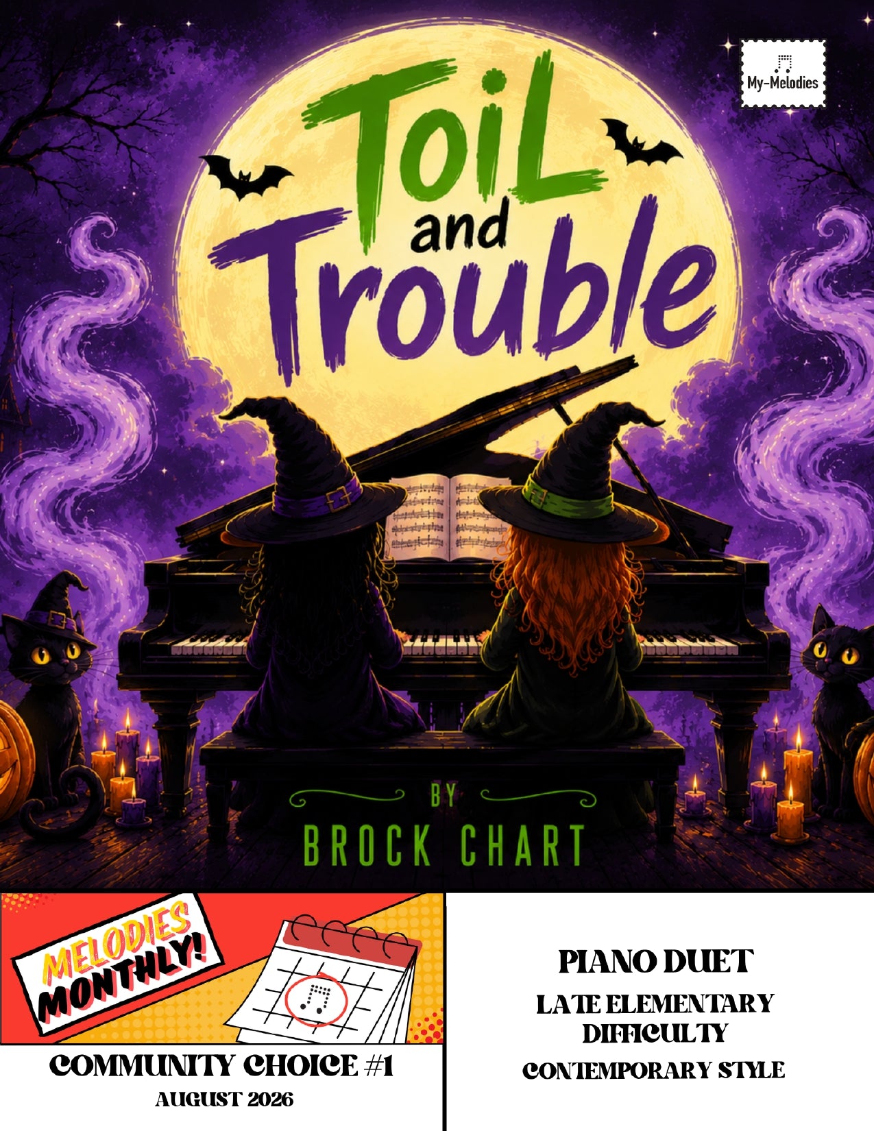 Toil and Trouble | Halloween Duet for Two Students in a Contemporary Style (Late Elementary)