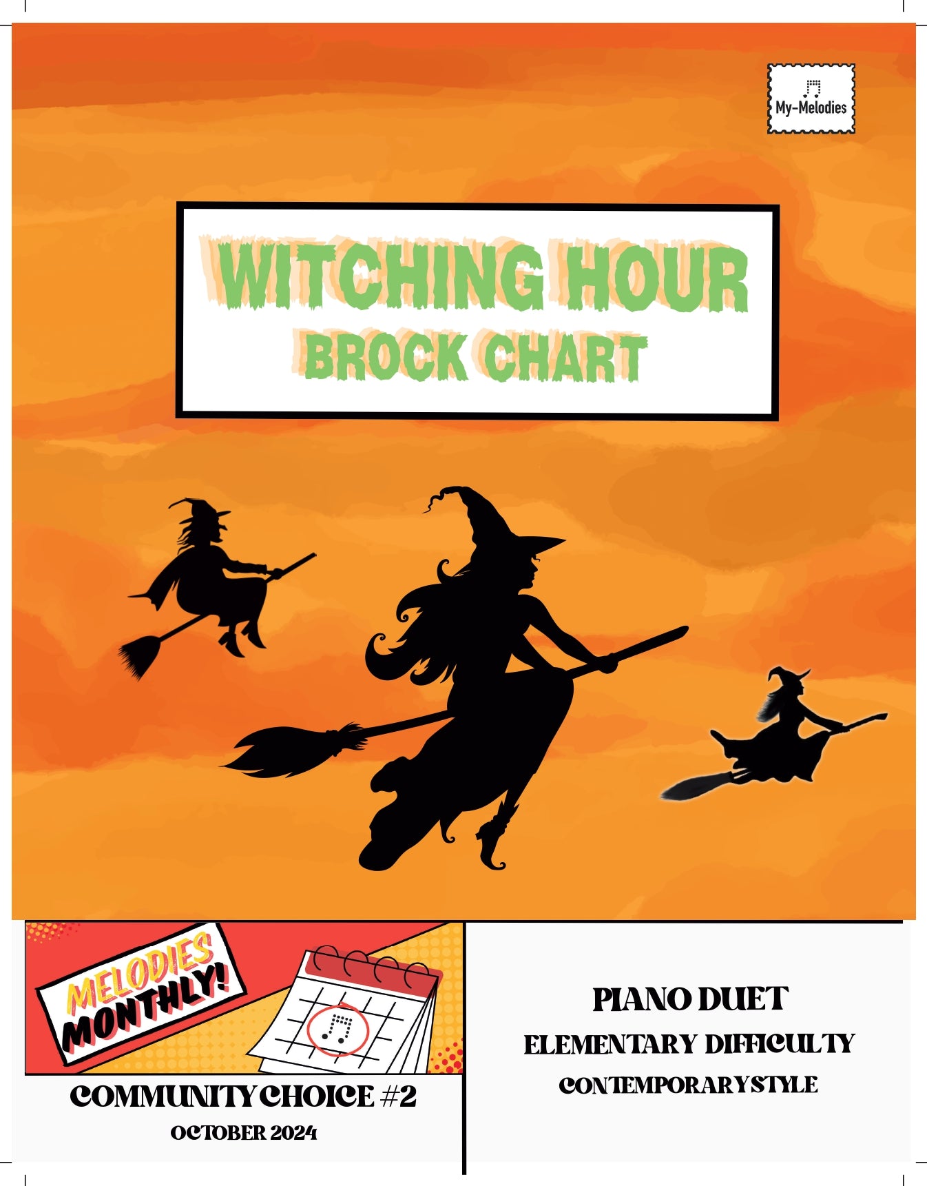 Witching Hour | Contemporary Halloween Duet for Two Students (Elementary)